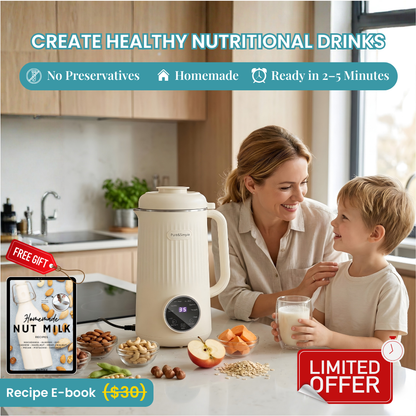 CozanixNutri™ 8-in-1 Ultra-Smooth Nut Milk & Juice Maker