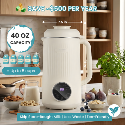 CozanixNutri™ 8-in-1 Ultra-Smooth Nut Milk & Juice Maker