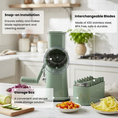 Cozanix Pro™ 5-in-1 Rotary Grater