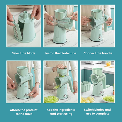 Cozanix Pro™ 5-in-1 Rotary Grater