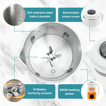 CozanixNutri™ 8-in-1 Ultra-Smooth Nut Milk & Juice Maker